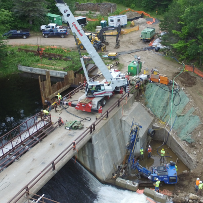 Low's Dam Rehabilitation, Adirondack State Park Tupper Lake NY